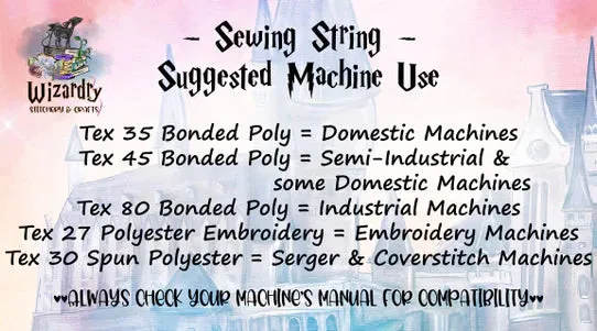 Tex 35 - Bonded Polyester Sewing String - Variegated - Candy Cane