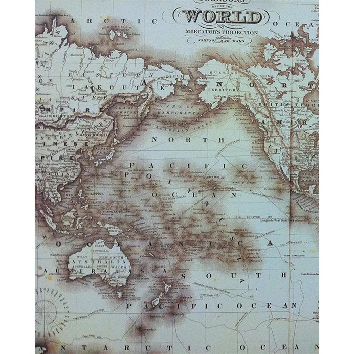Vintage Map Printed Backdrop
